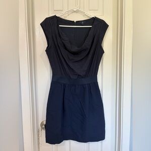 GAP Blue Sheath Mini Dress Cowl Neck Sleeveless